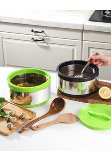 Chicken Lunch Food <span class=keywords><strong>Organizer</strong></span> Wieder verwendbarer Metall-Lunch behälter mit luftdichten Deckel-Lunchboxen für das Family Office - Product Image 2