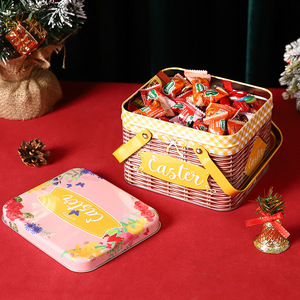 Mystic Arts <b>Easter</b> Storage <b>Box</b> Metal Woven Design With Handle For Home Decor And <b>Gift</b> Packaging - Product Image 2