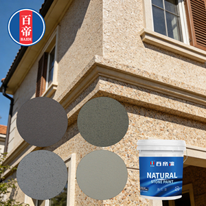Pintura Acrílica en Aerosol con Revestimiento de Piedra Natural, Resistente a la Intemperie, Protección Solar, Impermeable, <span class=keywords><strong>Colores</strong></span> Personalizados, para Exteriores de Edificios - Product Image 4
