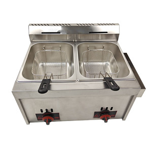 Económico 410 Material Acero inoxidable Equipo <span class=keywords><strong>de</strong></span> cocina LPG Freidora freidora <span class=keywords><strong>de</strong></span> <span class=keywords><strong>gas</strong></span> - Product Image 1