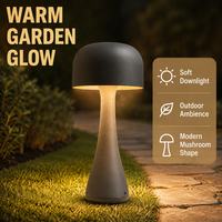 Lampe de jardin moderne en forme de champignon avec détection de mouvement, éclairage automatique à économie d'énergie pour les chemins extérieurs résidentiels et les coins