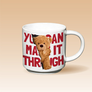 Mug en céramique de style nordique, grande capacité, avec poignée, motif de dessin animé, tasse à café de bureau, ensemble de cadeaux d'affaires - Product Image 1