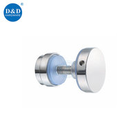 Accessoires de salle de bain en acier inoxydable pour douche, système de porte coulissante en verre, quincaillerie pour tube carré
