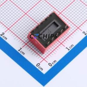 DR-05HT DIP Switch Through hole Component (THT),P=2.54mm Switch Flat Toggle, Raised Type Single Pole Single Throw 5 2.54mm - Product Image 2