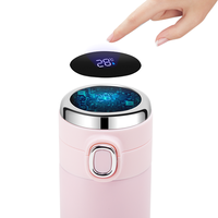Bouteille Isotherme Intelligente en Acier Inoxydable 420 ml, Personnalisable avec Logo, Double Paroi Scellée, Affichage Numérique LED, Portable