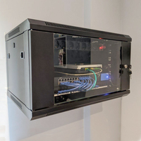 Support mural pour serveur, étagère pour serveur, kvm, 600x550mm, avec système de refroidissement, m6u 9U 12U 18U