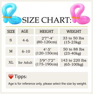 حجم PVC قابل للنفخ <span class=keywords><strong>S</strong></span> <span class=keywords><strong>M</strong></span> XL للطفل مع مشبك أمان قابل للتعديل وكيس هواء محيطي مزدوج - Product Image 5