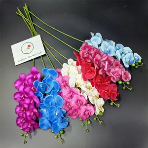 QSLH-Ar120 sıcak satmak toptan simülasyon gerçek dokunmatik düğün ofis ev partisi dekorasyon için yapay orkide çiçeği bitkiler