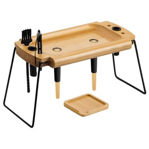 Wooden Cigar <b>Rolling</b> Tray Set Foldable Multifunctional With Accessories Rack And Cone Loading Port For DIY Cigar Making - Product Image 2