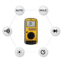5000 Counts VA588-1 Digital Auto Range Insulation Multimeter Tester 1000V 2G TRMS Duty Cycle Diode Continuity CAT IV 4 1/2