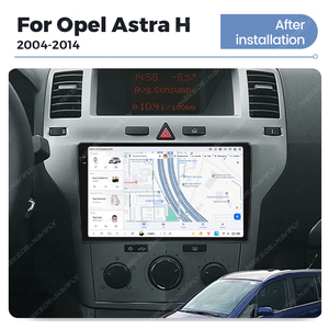 DUDUAUTO pour Opel <span class=keywords><strong>Astra</strong></span> <span class=keywords><strong>H</strong></span> 2004 - <span class=keywords><strong>2014</strong></span> Système multimédia de voiture Android modifié, navigation Bluetooth, Car-play, écran de recul - Product Image 5