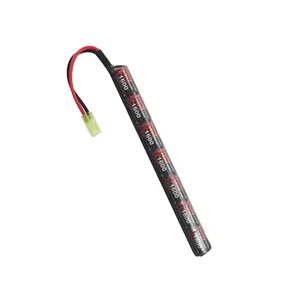 Fabrika özelleştirilmiş Nimh pil sopa paketi Airsoft BB 7 hücreleri 8.4V 1500mAh 1600mAh Ni-MH piller