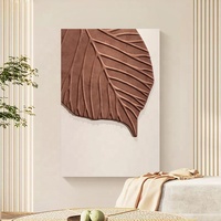 Personnalisé Moderne Simple Abstrait Oeuvre Peinture Suspendue Salon Sculpture Sur Bois Relief Coloré À La Main Décor Hôtel Mur Art