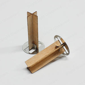 Vente en gros de mèche en bois personnalisée en forme de croix mèche de bougie en bois pour la fabrication de bougies - Product Image 3