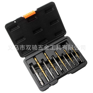 14 Piece Screw Extractor Drill <b>Bit</b> <b>Set</b> Metric Jobbers Length Hex Shank Steel Application - Product Image 5