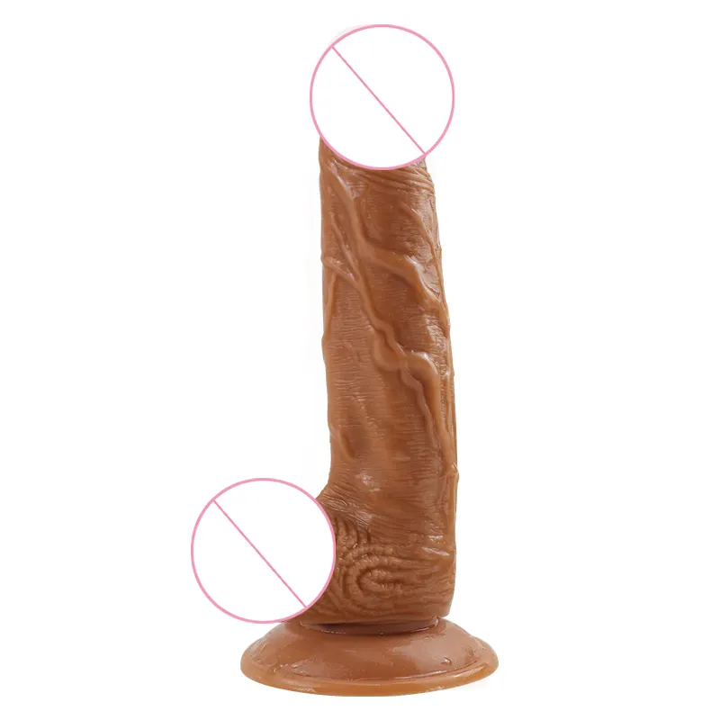 8.46in Skin Feel Realistic Big Dildo Flexible Penis Dick with Suction Cup Adult Products Female Masturbation Sex Toys for women