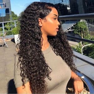 Parrucche Lunghe per Donne, Parrucca Frontale in Pizzo HD Senza Colla, Capelli Umani Brasiliani Pre-Pizzicati con Ricci <span class=keywords><strong>Jerry</strong></span> - Product Image 6