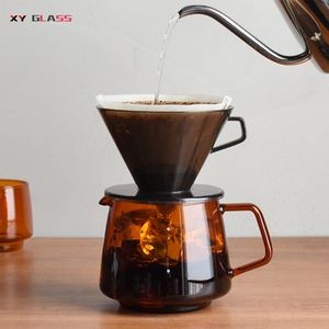 <span class=keywords><strong>Taza</strong></span> de Café Latte <span class=keywords><strong>Negra</strong></span> de Vidrio de Borosilicato Resistente al Calor, Hecha a Mano, Colorida, al por Mayor - Product Image 2