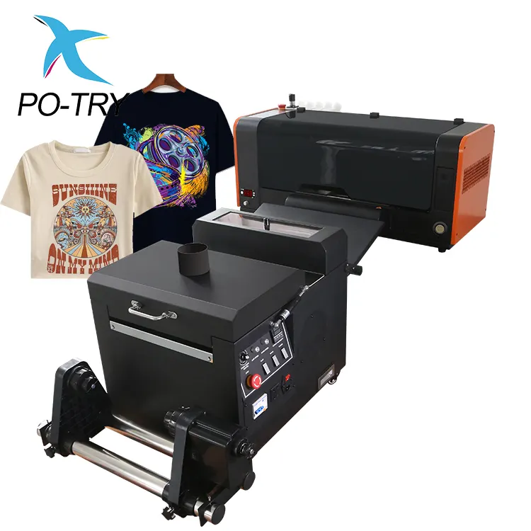 Snelle Snelheid 24 Inch 30Cm Vier Printkoppen Petfilm Printer Dtf T-Shirt Printer