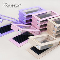 Cils Doux Méga Volume 3D 0.03 0.05 Étiquette Privée 5-25mm Cachemire Soie Extensions de Cils Plateau
