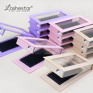 नरम 3 डी मेगा वॉल्यूम पलक 0.03 0.05 निजी लेबल 5-25 मिमी कश्मीरी रेशम पलक एक्सटेंशन - Product Image 3