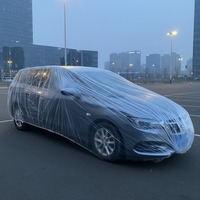 Meistverkaufte Plastik-HDPE-Autoabdeckung Einweg-Autobekleidung Wasserdicht Staubdicht für Outdoor-Fahrzeugschutz in Hoher Qualität