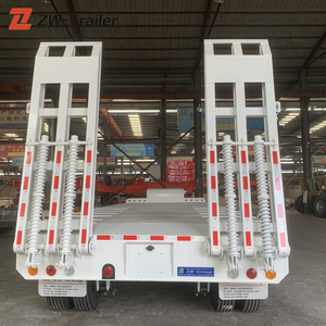 רכב מאסטר 60 טון 13 מ '3-ציר חלאה חצי קרוון מאסטר פלדה קרוון מיטה נמוכה עבור תחבורה יעילה - Product Image 3