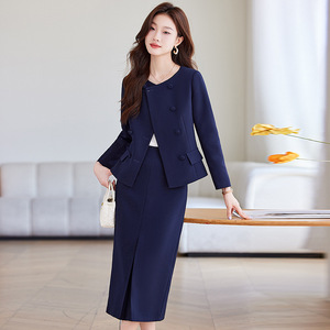 Women's Suit Set Midi Skirt Office Lady Anti-Wrinkle Polyester Fiber 95% Worsted Commuting To Work - Product Image 2