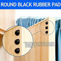 Vente en gros de pare-chocs en silicone autocollants en forme de dôme, protection pour meubles et armoires, pare-chocs en silicone noir multi-tailles