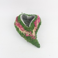 Jardinières en rotin Moss Heart, carrées et rondes, kit de pots de fleurs pour la maison et le jardin