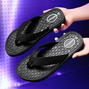 Tongs pour hommes imprimées à bout rond, style coréen tendance, confortables, pour l'extérieur et la plage, en EVA - Product Image 5