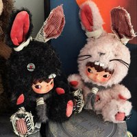 Nouvelle Peluche HIRONO Lapin en PVC Authentique, Pendentif, Boîte Mystère, Cadeau Tendance, Décoration Unisexe, En Stock