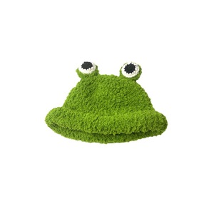 2025 chapeau de bonnet chaud d'<span class=keywords><strong>hiver</strong></span> en forme de grenouille en peluche verte pour femmes adapté à un usage quotidien - Product Image 5