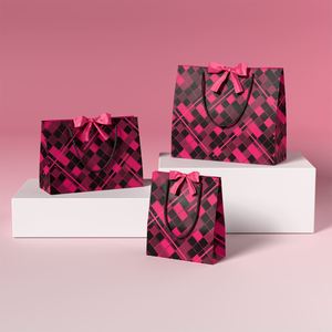 Bolsa de Papel Kraft de Lujo con Logotipo Dorado Personalizado, Bolsa de Compras Reutilizable con Lazo para Joyería y Flores, Embalaje de Regalo - Product Image 2