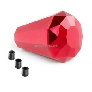 Pommeau de levier de vitesse de voiture manuel de course en forme de diamant coloré avec tête de levier de manette de vitesse adaptateur 8MM 10MM 12MM - Product Image 6
