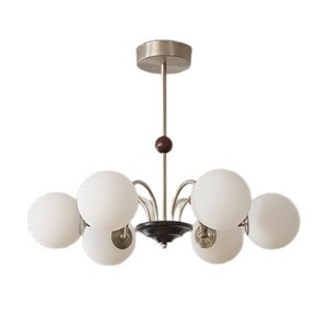 Living Room Dining Room Bedroom French Antique Style <strong>Vintage</strong> Iron Chandelier <strong>Glass</strong> Spherical <strong>Lamp</strong> <strong>Shade</strong> E27 Pendant <strong>Lamp</strong> - Product Image 6