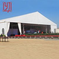 Structure en aluminium préfabriquée pour l'extérieur 20x50, tente de réception Pmarquee Arty pour mariage avec ventilation pour 300, 500, 1000 personnes