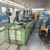 Machine de formage de poutres en C à grande vitesse avec cisaille volante pour la production de poutres en C en acier