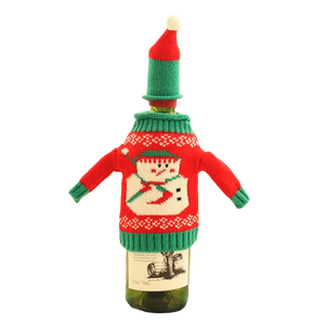 Decoraciones navideñas para botellas de vino, cubierta personalizada para botellas de vino tinto, novedad - Product Image 6