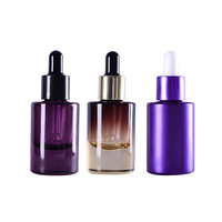 15 ml ätherische Öl flasche Flache Schulter Dicker Boden Tropf flasche Farbverlauf Milchglas flasche