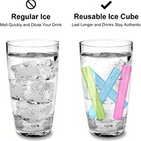 Bâtonnets de glace réutilisables, bouteilles d'eau refroidissantes, tiges de refroidissement