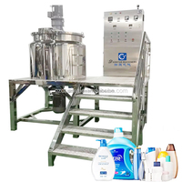 Cuve de mélange homogénéisatrice à cisaillement élevé de 500 à 2000 litres, en acier inoxydable, avec chauffage enveloppé et agitateur