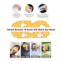 Masque oculaire relaxant auto-chauffant en coton à prix de gros, hydratant, anti-rides et anti-cernes pour un sommeil réparateur