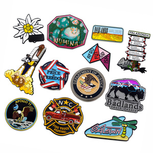 Magnets de réfrigérateur en métal personnalisés Art Déco, mignons et originaux, avec une forte force magnétique, forme personnalisée, imperméables et écologiques - Product Image 1