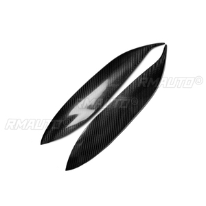 1 paire de couvre-phares en fibre de carbone véritable pour Honda Civic 1996 1997 1998, accessoires de voiture - Product Image 2
