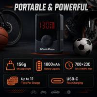 156g Mini Portable Tire Inflator 130psi Air Compressor Air Pump for Motorcycle Bike Pump Bicycle Accessories Electric Air Pump