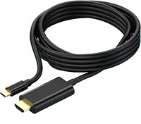 Cable USB-C a HDMI 4K30Hz al por mayor de fábrica, blindado con lámina chapada en oro de alta velocidad para laptop, TV, HDTV, proyector, MacBook
