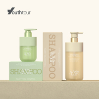 Bouteille de shampoing, après-shampoing, gel douche, savon liquide en PET au toucher doux de luxe, nouvelle conception ISO9300 YZF, 250 ml/500 ml/750 ml, impression sur écran