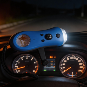 Hand Crank <b>Rechargeable</b> <b>LED</b> Flashlight with FM Radio 3 <b>LEDs</b> 1 Min Cranking for 15 Min Lighting 3.6V 40mAh Battery for Emergency - Product Image 3