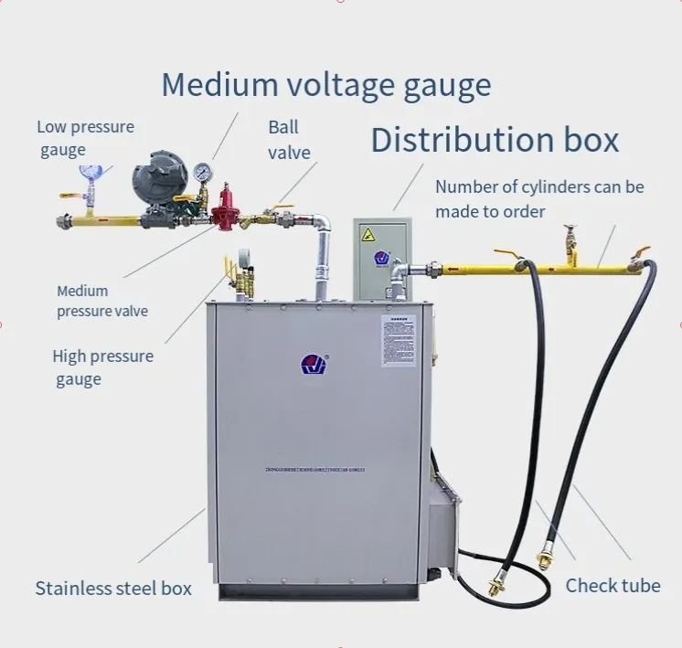 Fabricante de gaseificador a gás Ex-150kg com pressão de trabalho 1,76MPa 21KW 150KG/h de piso